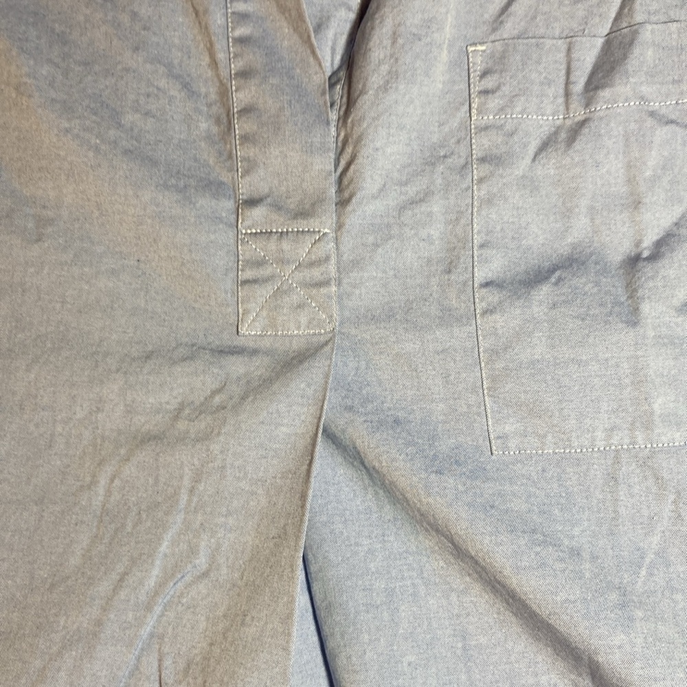 Everlane Womens Short Sleeve Soft Blue Kaftan Popover Blouse Size 8 - Picture 5 of 11